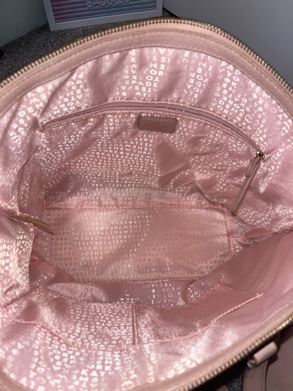 Kate Spade Pink Larchmont Avenue Logo Penny SET - Picture 5 of 9